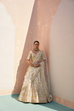 Load image into Gallery viewer, Ivory Double Dupatta Lehenga Set