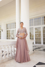 Load image into Gallery viewer, SALMON PINK EMBELLISHED LEHENGA SET