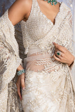 Load image into Gallery viewer, CREAM NET SAREE