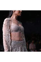 Load image into Gallery viewer, Ophelia Shimmer Tulle Bridal Lehenga Set