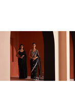 Load image into Gallery viewer, Black Net Saree