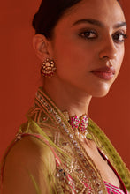 Load image into Gallery viewer, Multicolor Raw Silk Lehenga Set