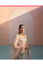 Load image into Gallery viewer, Ivory Double Dupatta Lehenga Set