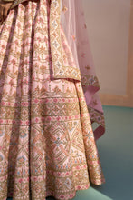 Load image into Gallery viewer, Blush Pink Double Dupatta Lehenga Set