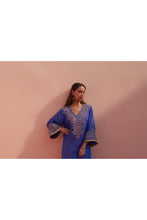 Load image into Gallery viewer, Blue Silk Choga Set