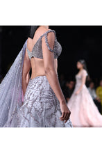 Load image into Gallery viewer, Daphne Shimmer Tulle Lehenga Set