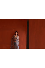 Load image into Gallery viewer, Grey Net saree