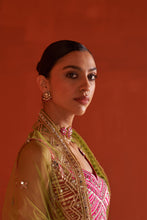 Load image into Gallery viewer, Multicolor Raw Silk Lehenga Set