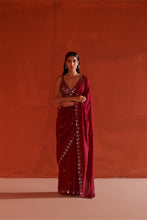 Load image into Gallery viewer, Maroon Silk Saree