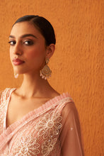 Load image into Gallery viewer, Blush Pink Net Saree