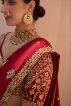 Load image into Gallery viewer, Bottle Green Double Dupatta Lehenga Set