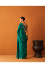 Load image into Gallery viewer, Myrtle Green Silk Saree