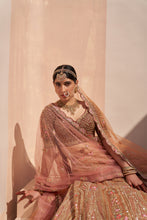 Load image into Gallery viewer, Mustard Organza Double Duppatta Lehenga Set