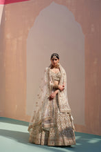 Load image into Gallery viewer, Ivory Double Dupatta Lehenga Set