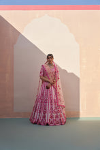 Load image into Gallery viewer, Blush Pink Double Dupatta Lehenga Set