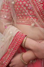 Load image into Gallery viewer, Red Double Dupatta Lehenga Set