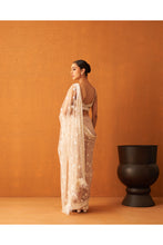 Load image into Gallery viewer, Peach Net saree