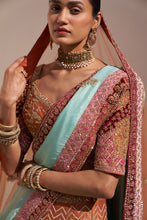 Load image into Gallery viewer, Rust Double Dupatta Lehenga Set