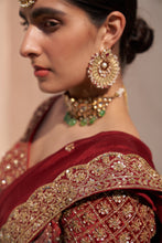 Load image into Gallery viewer, Nude Raw Silk Double Dupatta Lehenga Set