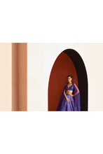 Load image into Gallery viewer, Purple Raw Silk Lehenga Set