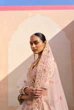 Load image into Gallery viewer, Blush Pink Double Dupatta Lehenga Set