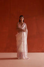Load image into Gallery viewer, Ivory Net Saree