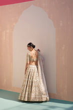 Load image into Gallery viewer, Ivory Double Dupatta Lehenga Set