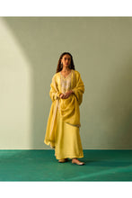 Load image into Gallery viewer, Yellow Silk Kurta Set