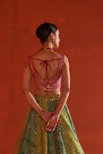 Load image into Gallery viewer, Multicolor Raw Silk Lehenga Set