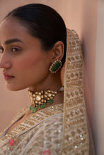 Load image into Gallery viewer, Ivory Double Dupatta Lehenga Set