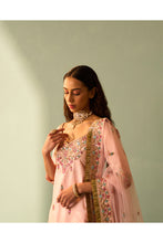Load image into Gallery viewer, PINK RAW SILK SHARARA SET