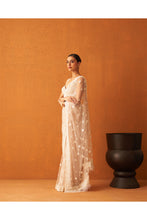 Load image into Gallery viewer, Peach Net saree