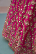 Load image into Gallery viewer, Rani Pink Double Dupatta Lehenga Set