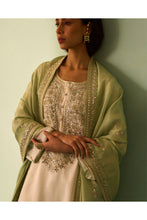 Load image into Gallery viewer, Ivory silk choga set