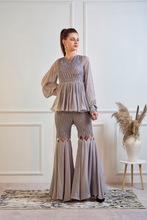 Load image into Gallery viewer, PEPLUM TOP WITH GARARA