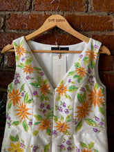 Load image into Gallery viewer, Ivory raw silk Handpainted jumpsuit