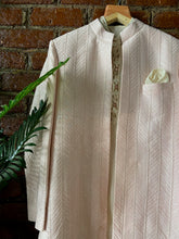 Load image into Gallery viewer, Powder Pink and Ivory Jacket sherwani set