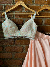Load image into Gallery viewer, Peach sequin work Lehenga set