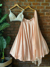 Load image into Gallery viewer, Peach sequin work Lehenga set