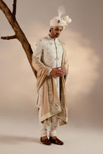 Load image into Gallery viewer, Ivory & Gold Sherwani set