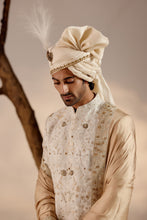 Load image into Gallery viewer, Ivory & Gold Sherwani set