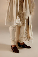Load image into Gallery viewer, Butter Cream Sherwani Set