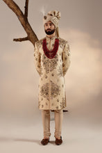 Load image into Gallery viewer, Frosted Almond Sherwani Set