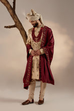 Load image into Gallery viewer, Frosted Almond Sherwani Set
