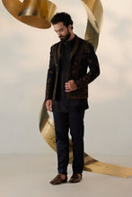 Load image into Gallery viewer, Black & Gold Short Jacket