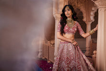 Load image into Gallery viewer, Red heavily embroidered lehenga