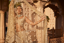 Load image into Gallery viewer, Ivory heavily embroidered lehenga
