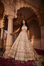 Load image into Gallery viewer, Peach heavily embroidered lehenga