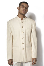 Load image into Gallery viewer, Ivory Signature Textured Bandhgala Set