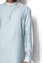Load image into Gallery viewer, Ice Blue Textured Kurta Set